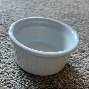 White Ceramic Ramekin perfect for fruit, nuts, olives and more!